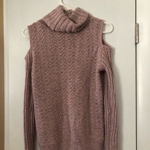 Cut Off Shoulder Sweater